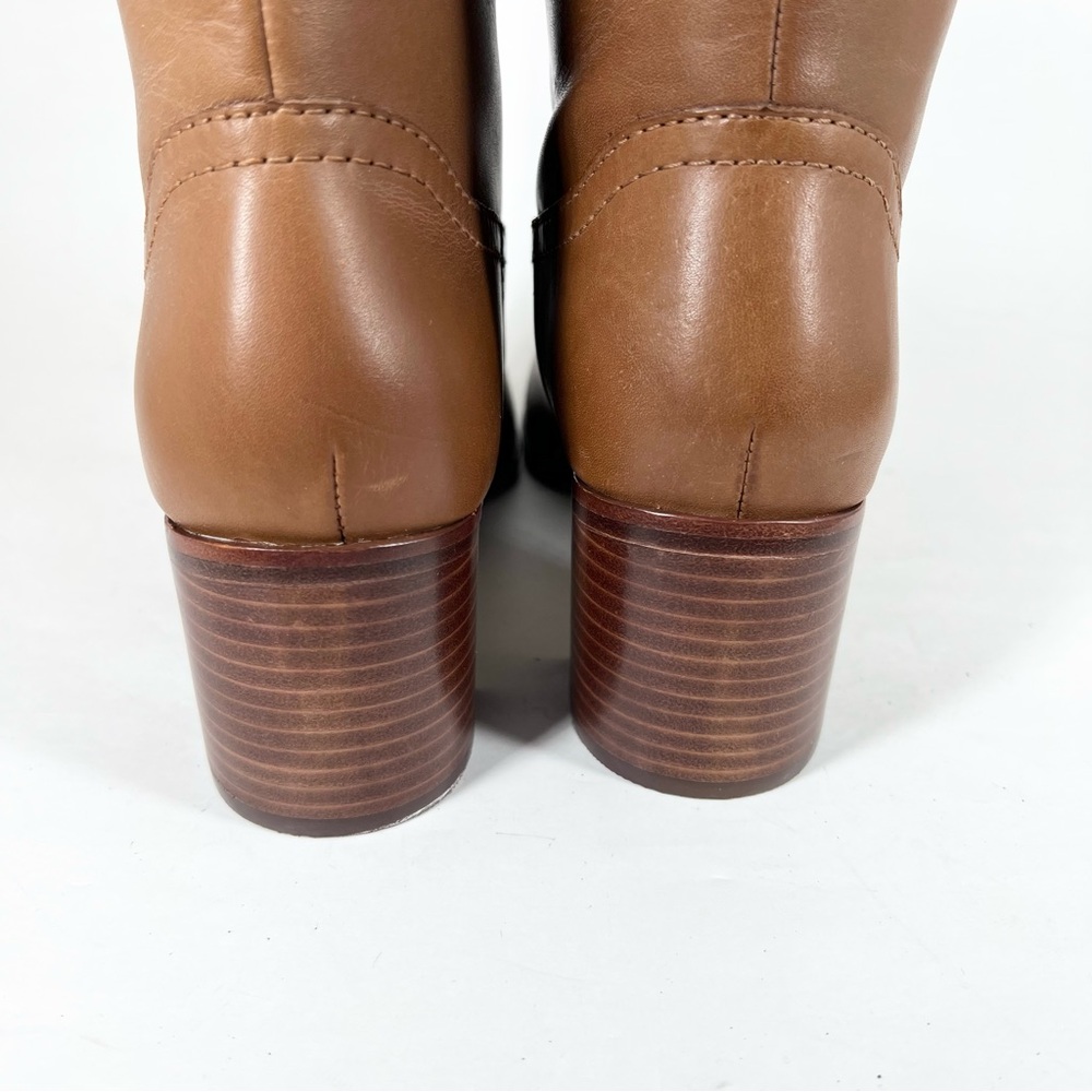 Lauren Ralph Lauren Women's Carla Tall Dress Boots Deep Saddle Tan Size 6.5B - Picture 4 of 16